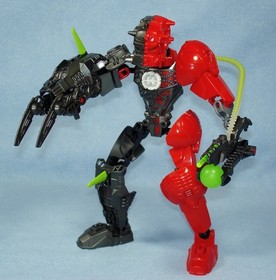 Hero Factory 6218 SPLITFACE &nbsp;- Complete Lego Bionicle Figure with All Weapons
