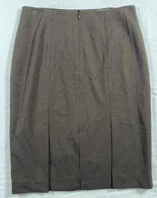 Falda lápiz forrada marrón talla 2 Ellen Tracy para mujer nueva con etiquetas Foto 1 de 4