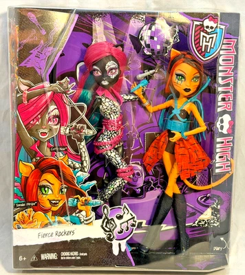 Monster High Fierce Rockers Toralei Stripe & Catty Noir, Brand NEW Never Opened - Image 1 of 4