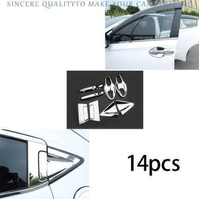 Para Honda HR-V Vezel 2016-2022 ABS cromado maçaneta lateral tampa tigela acabamento 14 peças - Imagem 1 de 4