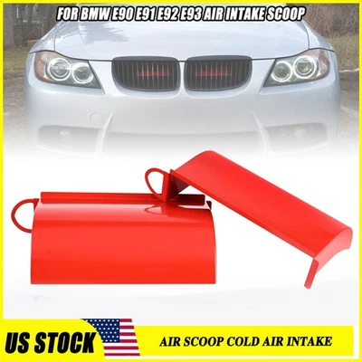 For BMW E90 E91 E92 E93 E84 328i 335i M3328xi AIR Scoop Cold Air Intake Kit Red Foto 1 de 4