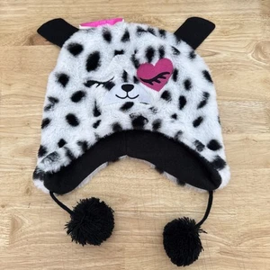 Kid’s Puppy Dog Winter Hat With Pom Ear Flaps One Size Fits Most For Children - Picture 1 of 4