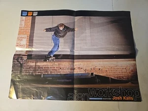 Josh Kalis Alien Workshop Skate Skateboard Poster Vintage 90's 21.5" x 16.5" - Picture 1 of 1