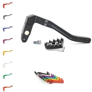 Aluminum Brake Lever Arm Peg Pedal Kit for Harley Dyna Street Bob FXDBP 13-2016 - Picture 1 of 5