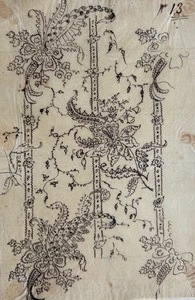 Antique Drawing Original Botanical Flowering Plant, Floral 19th century - Picture 1 of 8