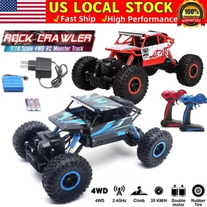 1:18 Rock Crawler 2.4Ghz Remote Control Car 4WD Off Road 25KM/H RC Monster Truck - Picture 1 of 20