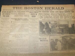 1907 FEBRUARY 16 THE BOSTON HERALD - TRIAL OF THAW TO PROCEED ON MONDAY - BH 41