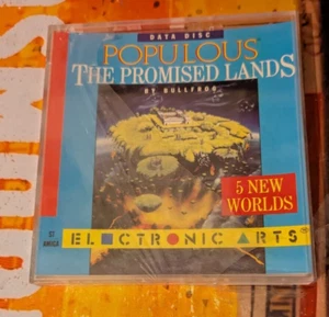 Populous Promised Lands Commodore Amiga (Disk, Manual, Box) 16-bit classic NEU - Bild 1 von 2
