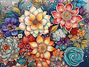 Diamond Painting Kits for Adults. Diamond Art Flowers Full Drill round Gem Art - Picture 1 of 7
