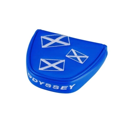 Blue Odyssey Scotland Golf Swirl Magnetverschluss Mallet Putter Cover UK