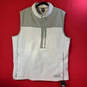 Under Armour Golf Vest Microfleece Maxx Full Zip 2XL Gray Polyester NWT MSRP $80 - Picture 1 of 5