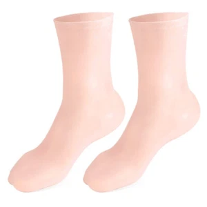 Long Silicone Moisturizing Heel Socks Feet Care Socks For Dry Cracked Nonslip - Picture 1 of 16