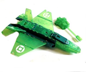 DC Comics Transformable GREEN LANTERN Jet vehicle for 4" figure, batman, justice - Picture 1 of 1