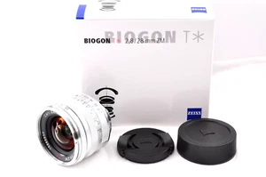 Carl Zeiss Biogon T* 28mm f2.8 ZM Silver for Leica M Mount from Japan Near Mint - Picture 1 of 18