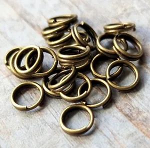 Split Rings 20 Small 6mm Bronze Key Mini Rings Connectors - Picture 1 of 4