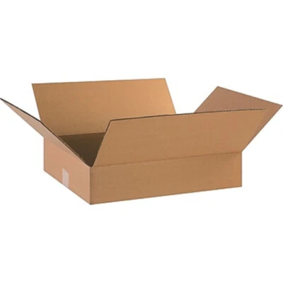 25 - 18 x 14 x 4 Corrugated Shipping Boxes Storage Cartons Moving Packing Box - Image 1 of 2