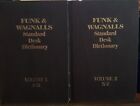 1977 VTG Funk & Wagnalls Standard Desk Dictionary 2 Volume Set