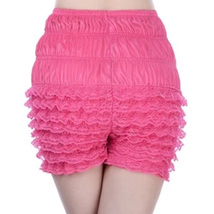 Women Frilly Lace Ruffle Shorts Knickers Panties Bloomers Underpants Underwear - Picture 1 of 15