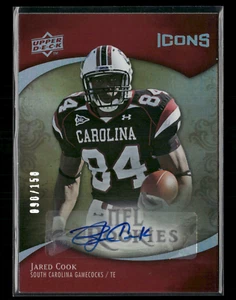 Jared Cook 2009 UD Icons RC Auto 90/150 - Picture 1 of 2