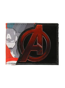 NEW Marvel Comics Avengers Age Of Ultron Deco Bi-fold Bifold Wallet black & red - Picture 1 of 3