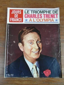 Magazine Mode actu JOURS DE FRANCE - 857 - 25-05-1971 CHARLES TRENET Nombr. PUBS - Bild 1 von 5
