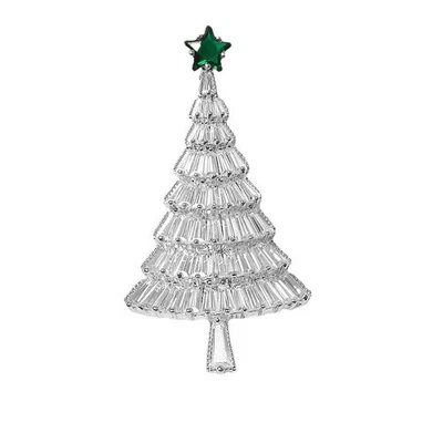 Exquisito broche prendedor árbol de Navidad estrás para mujeres niñas cristal verde Sta Foto 1 de 3
