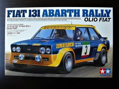 TAMIYA 1/20 FIAT131 ABARTH RALLY OLIO FIAT con 2 figurine immacolate e nuove! - Immagine 1 di 4