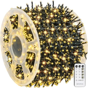Outdoor Christmas String Lights, 1000 LED 328 FT Plug in Fairy Light with Remote - Picture 1 of 12