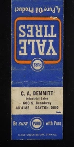 40er Jahre? C. A. Demmitt Industrial Sales Pure Yale Tires 600 S. Broadway Dayton OH - Bild 1 von 2