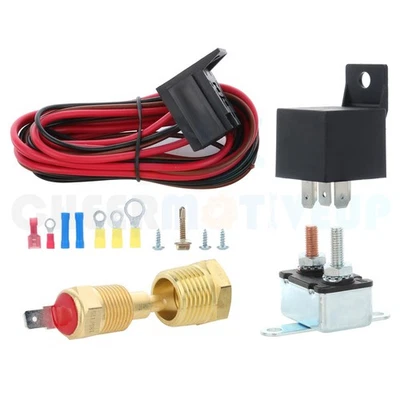 Thermostat Temperature Relay Switch Sensor Kit for Jeep 1976-1985 CJ7 2.5L - Изображение 1 из 4
