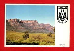 1986 Stampex Maximum Card FLINDERS RANGES SA postcard nature trees mountains - Picture 1 of 2