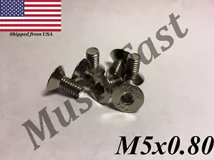 M5 x 0,8 Flachkopf Steckschlüssel Schraube 18-8 Edelstahl 8,10,16,20,40,50 mm lang - Bild 1 von 21