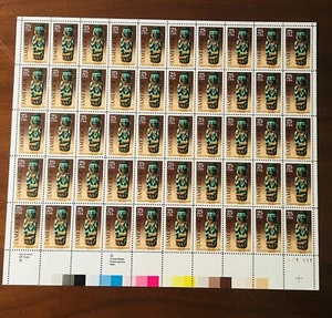1989 25 cent Pre-Columbian Full Sheet of 50 Scott #2426, Mint NH 🔥 - Picture 1 of 2