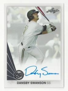 Dansby Swanson 2015 Leaf 25th Clear #1 Pick RARE Vanderbilt Braves Auto - Picture 1 of 1
