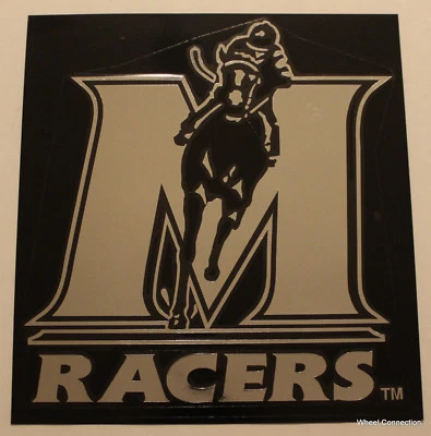 Murray State University Racers Chrome Lg Window Graphic Sticker Decal USA - Image 1 of 4