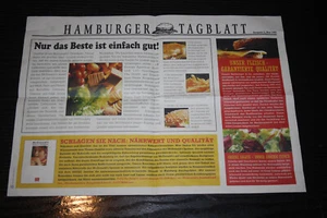 Mc Donalds Servierbrett Papierunterlage Hamburger Tagblatt Ausgabe 5, Mai 1995 - Bild 1 von 5