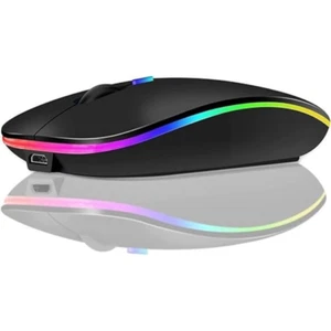 2.4GHz Bluetooth Wireless Optical Mouse USB Rechargeable RGB Office PC Laptop - Picture 1 of 8