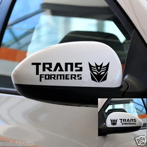 Calcomanía de coche Decepticon Transformers motocicleta vinilo espejo retrovisor pegatina 2 piezas TF22 - Imagen 1 de 4