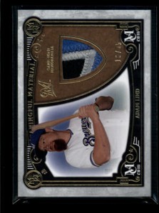 ADAM LIND 2016 TOPPS MUSEUM GOLD 3-CLR GAME USED PATCH #16/35 AG6021