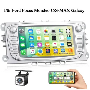 Android Autoradio Mit GPS WiFi Stereo Für Ford Focus Mondeo C/S-MAX Galaxy m/Kam - Bild 1 von 12