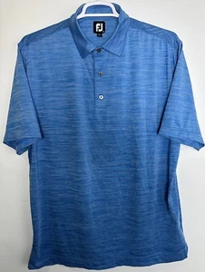 Footjoy Mens XL Golf Polo Shirt Blue No Sleeve Logo EUC - Picture 1 of 4