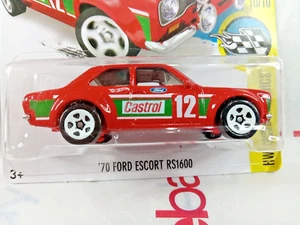 HW SPEED GRAPHICS RED 70 FORD ESCORT RS1600 HOT WHEELS 1/64 DIECAST CAR - Picture 1 of 9