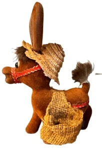 Soporte de sal y pimienta o palillo de dientes de burro cubierto de fieltro de colección cola de piel - Imagen 1 de 5