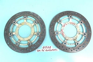 DISCHI FRENO ANTERIORI HONDA CBR 600 2002 2003 CONSUMATI - Imagen 1 de 1