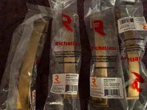 RICHELIEU SET OF 4 GOLD PULL HANDLES 6 1/2" NEW - Picture 1 of 1