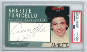 ANNETTE FUNICELLO Signed Cut (PSA) Custom Card Photo Display Mickey Mouse Club - Picture 1 of 2