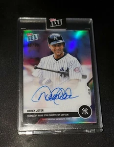 2020 TOPPS NOW Auto Chrome # 69 /99 THE CAPTAIN DEREK JETER career retro  #DJ-2A - Picture 1 of 3
