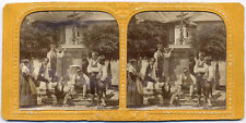 Original Vintage 1870er Jahre BOSNIEN ethnische Typen, Licht halten h/c Stoff SV