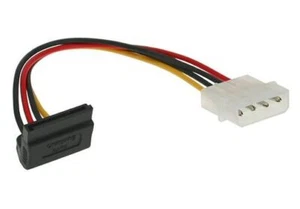 Adaptador de corriente S-ATA SATA en 4 polos Molex en ángulo hacia arriba - Imagen 1 de 1