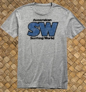 Retro Surf Shop T Shirt 100% Cotton Vtg Art Australian Surfing World SW - Picture 1 of 9
